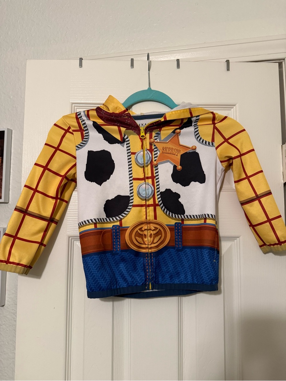 jumping beans Yellow Red Blue Kids Sheriff Hoodie Costume Jacket